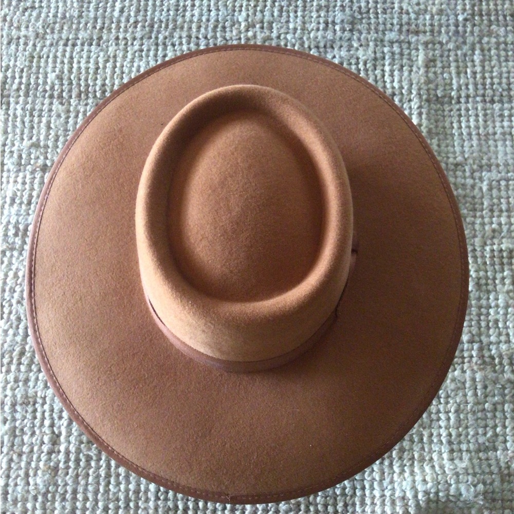 Rare Wyeth rich cocoa wool boater - Picture 1 of 5